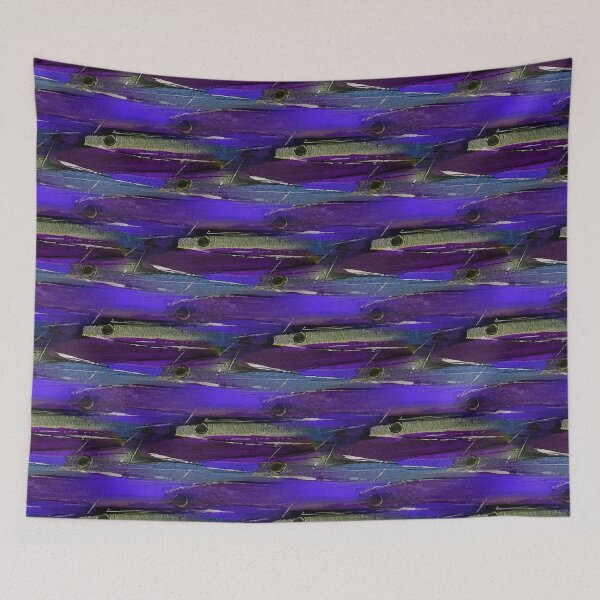 Item preview, Schooling Fish Painterly Rustic Abstract  designed and sold by Artistestella.