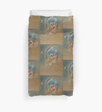 PUNCHINELLO JESTER COLORED PENCIL DRAWING Duvet Cover