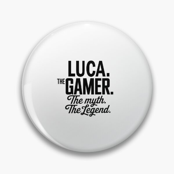 Item preview, Luca The Gamer The Myth The Legend Luca Name - Funny Gamer Quote design designed and sold by Oussinc.