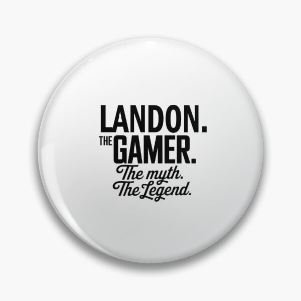 Item preview, Landon The Gamer The Myth The Legend Landon Name - Funny Gamer Quote design designed and sold by Oussinc.