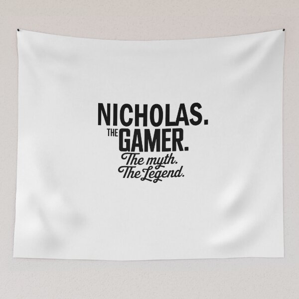 Item preview, Nicholas The Gamer The Myth The Legend Nicholas Name - Funny Gamer Quote design designed and sold by Oussinc.
