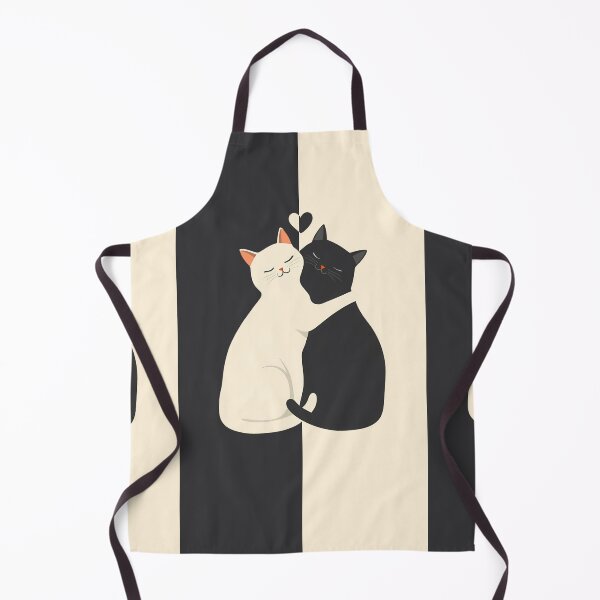 Item preview, Harmony in Contrast Two Cats Cuddle designed and sold by Iconell.