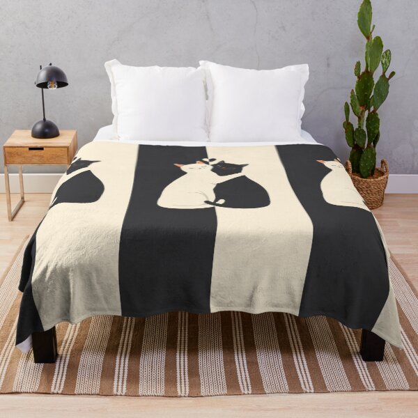 Item preview, Harmony in Contrast Two Cats Cuddle designed and sold by Iconell.