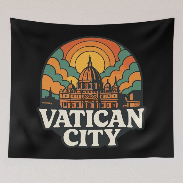 Item preview, Vatican City Italy Trippy Travel designed and sold by TomFrontierArt.