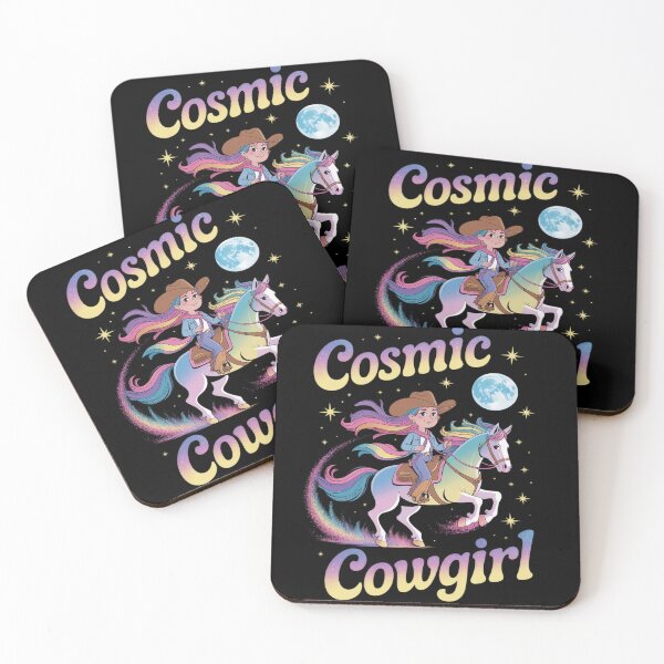 Item preview, Cosmic Rodeo Howdy Western Cute Cowboy Cowgirl Space designed and sold by PeteHomenick.