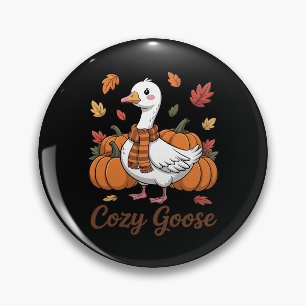Item preview, Cozy Goose Pumpkin Fall Thanksgiving Love Silly Goose designed and sold by PeteHomenick.
