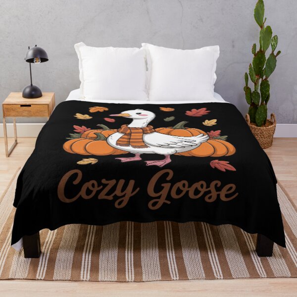 Item preview, Cozy Goose Pumpkin Fall Thanksgiving Love Silly Goose designed and sold by PeteHomenick.