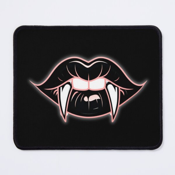 Item preview, Vampire Lips with Fangs – Gothic Halloween Sticker designed and sold by MomentumbyOla.