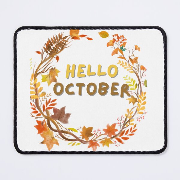 Item preview, Hello October Autumn Leaves Circle designed and sold by designoorkh.
