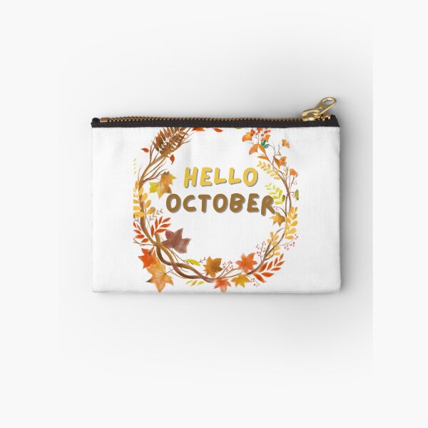 Item preview, Hello October Autumn Leaves Circle designed and sold by designoorkh.