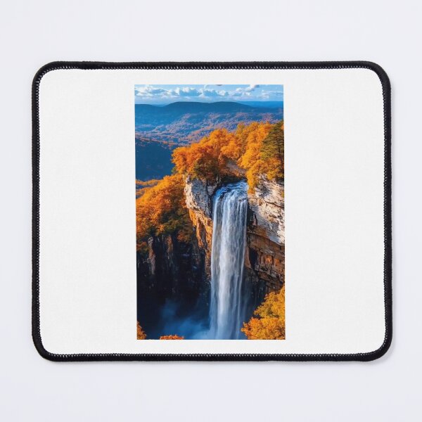 Item preview, Wasserfall im Tal – Natur & Ruhe 	•	Waterfall in the Valley – Nature’s Beauty 	•	Kraft der Natur – Wasserfall und Landschaft designed and sold by Yaroplanner.