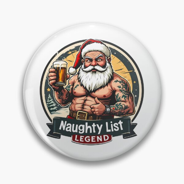 Artikelvorschau, Tätowierte Weihnachtsmann-Unartige-Liste-Legende entworfen und verkauft von SkullTroops.