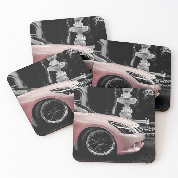 Item preview, Pink Luxury Car with Black and White Background designed and sold by Aesthetic Crew.