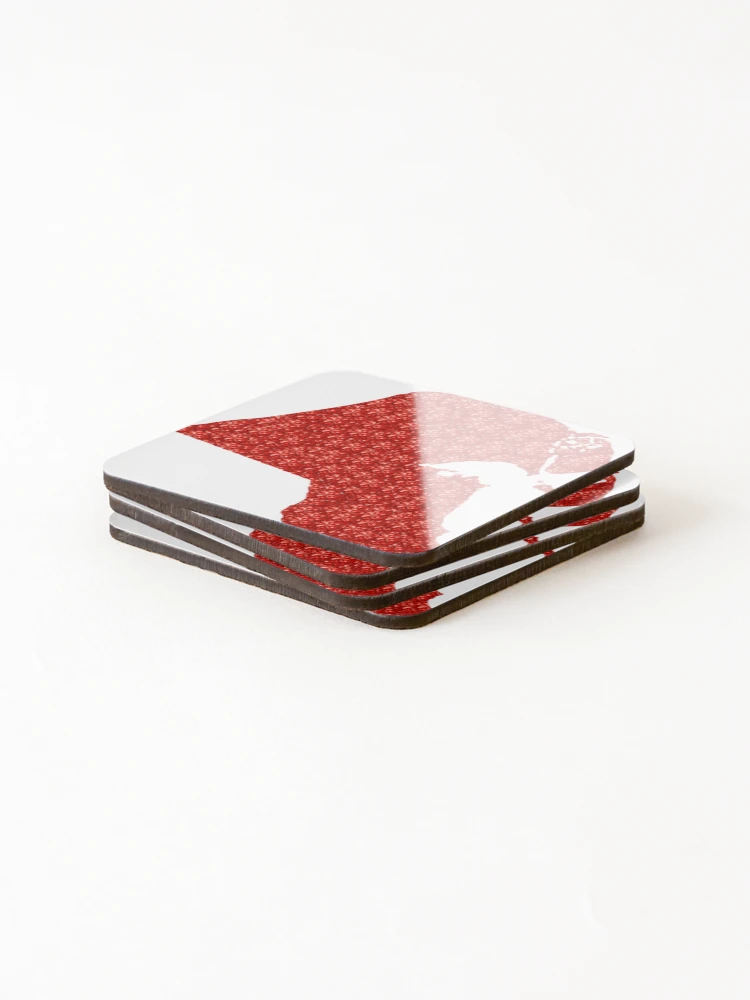 Thumbnail 4 of 5, Coasters (Set of 4), Red Rhinestone Kuwait designed and sold by TheIconSmith.