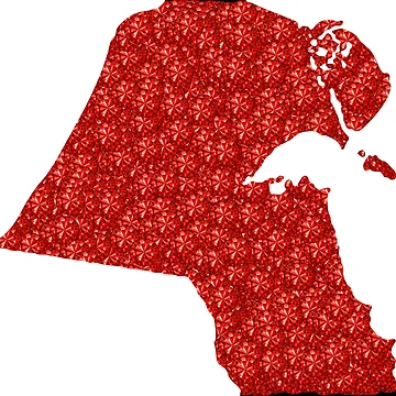 Artwork thumbnail, Red Rhinestone Kuwait by TheIconSmith