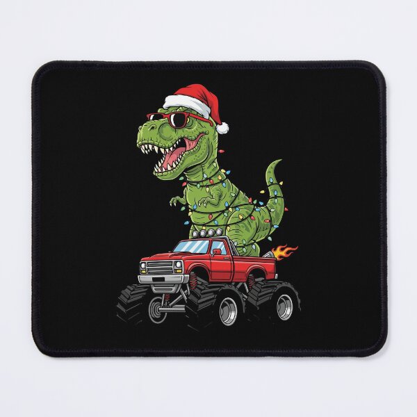 Item preview, Festive T-Rex Riding Monster Truck designed and sold by SaurSurprise.