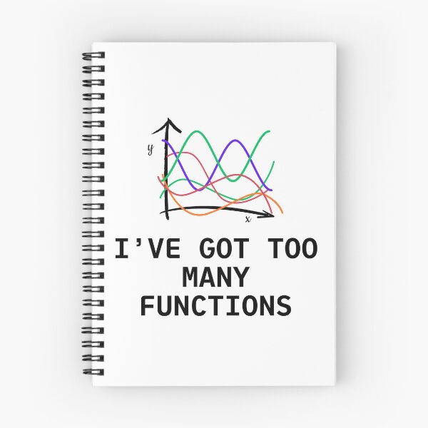 Item preview, Funny Math Joke - Too Many Functions designed and sold by DreamArtmaStudio.