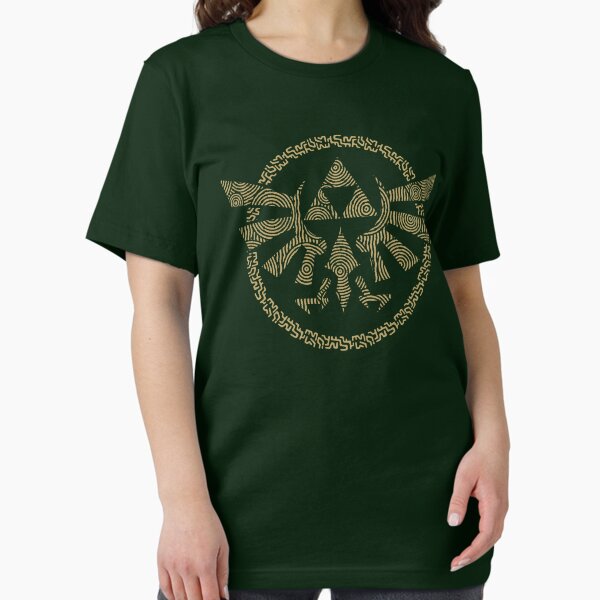 The Legend of Zelda Tribal Triforce Gold Hyrule Front & Back Essential T-Shirt
