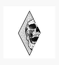 Geometric Skull design Photographic Print