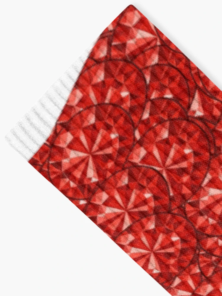 Thumbnail 2 of 5, Socks, Red Rhinestone Kansas designed and sold by TheIconSmith.