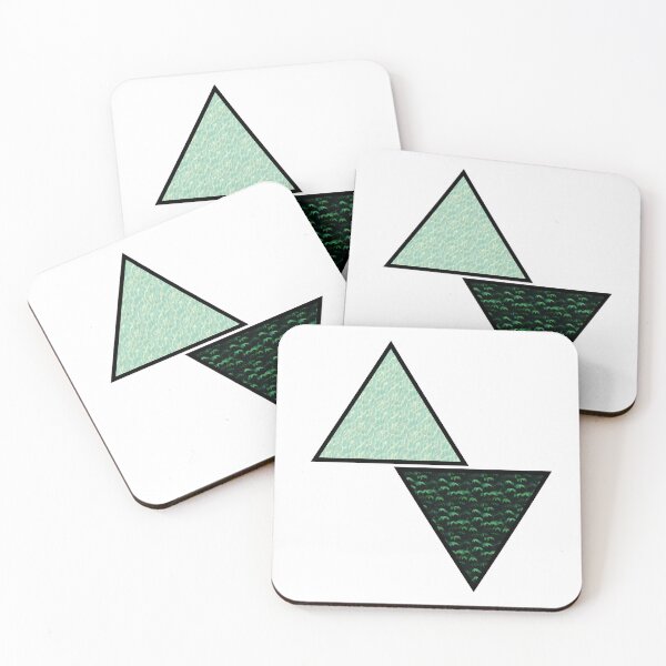 Item preview, Sea and land triangular Abstract Geometric Skater Urban Gym Fashion Retro Vintage  designed and sold by Artania21.