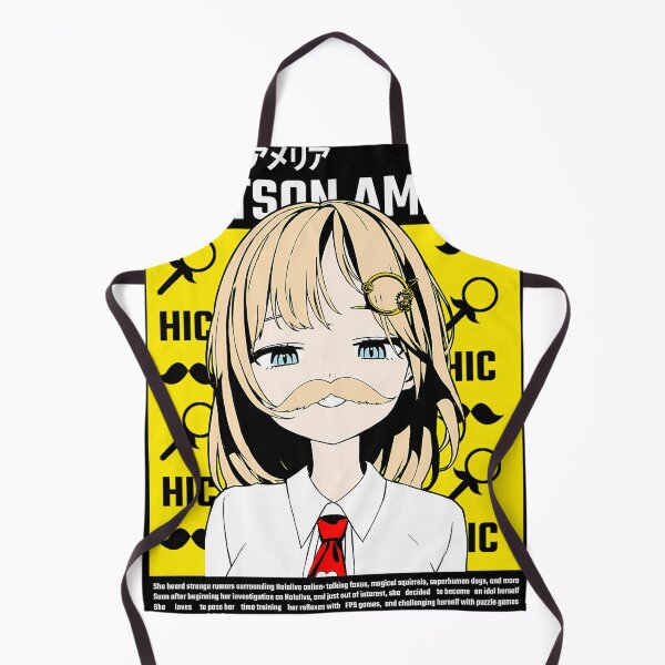 Item preview, Hololive En Amelia Watson Smug Mustache designed and sold by Ramonpencer.