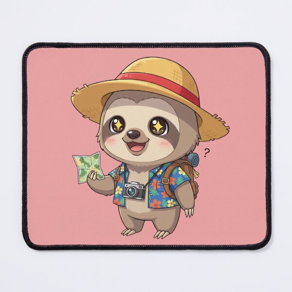 Item preview, The Slow Traveler: An Adorable Tourist Sloth Ready for Adventure designed and sold by bvdesignart.