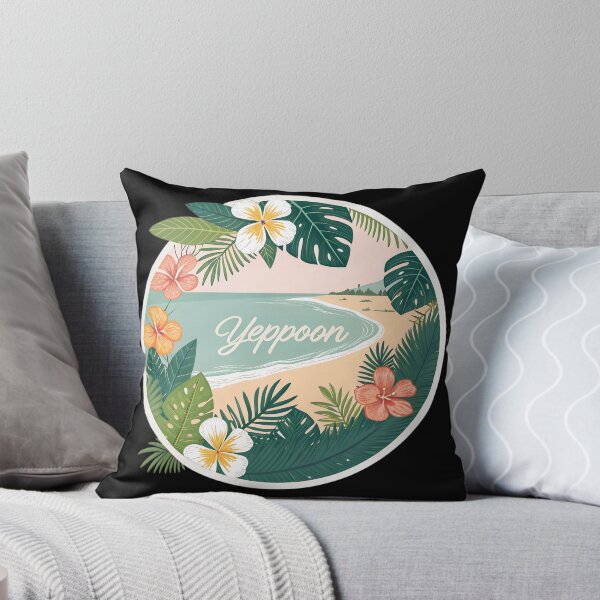 Item preview, Yeppoon Tropics – Tropical Flowers & Palm Beach Design designed and sold by VividOrganica.