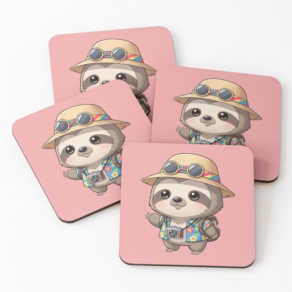 Item preview, The Slow Traveler: An Adorable Tourist Sloth Ready for Adventure designed and sold by bvdesignart.