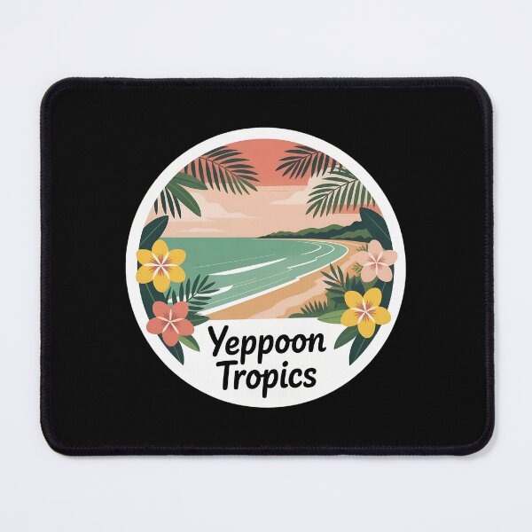 Item preview, Yeppoon Queensland Sunset Waves – Retro Beach designed and sold by VividOrganica.