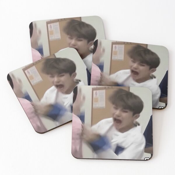 Item preview, Seventeen Woozi Screaming Meme designed and sold by MarsilChouinard.