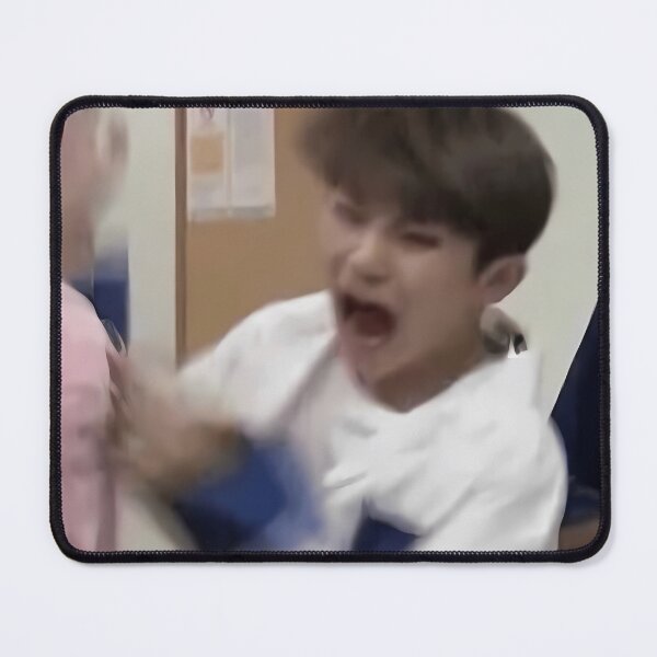 Item preview, Seventeen Woozi Screaming Meme designed and sold by MarsilChouinard.