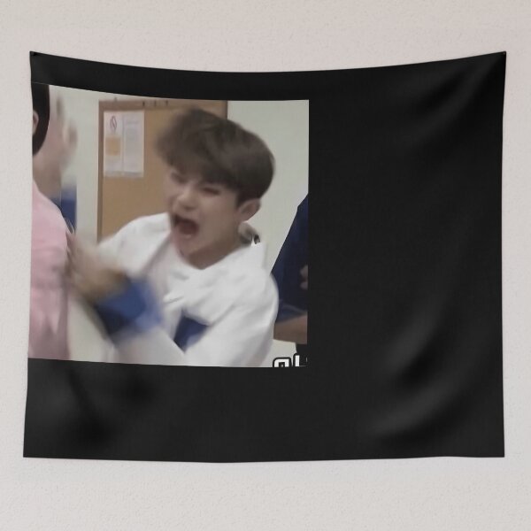 Item preview, Seventeen Woozi Screaming Meme designed and sold by MarsilChouinard.