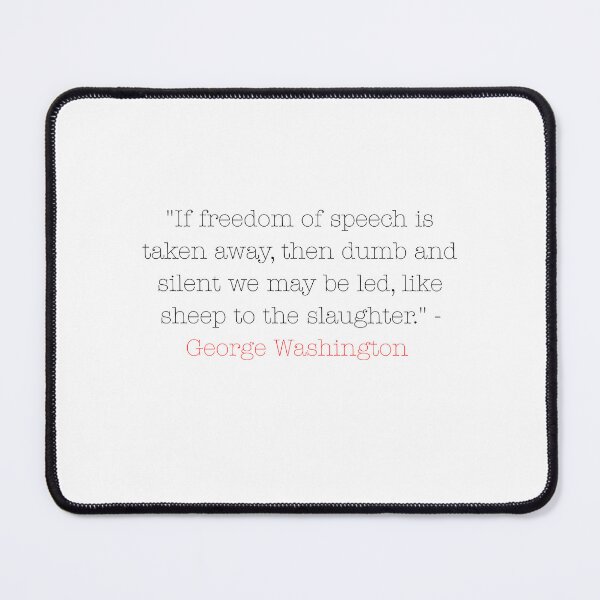 Item preview, Freedom of Speech- George Washington designed and sold by Funktastic Designs.