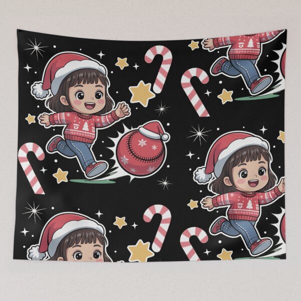Item preview, Funny Christmas  - Kickball girl designed and sold by DamioPolArt.