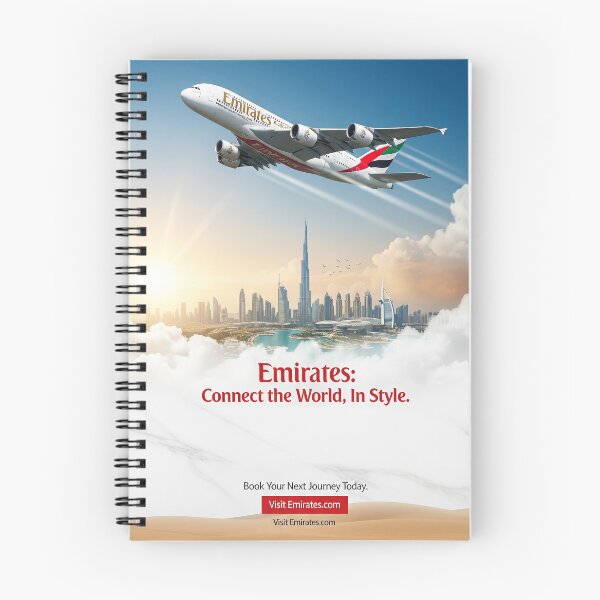 Item preview, Emirates Travel Poster designed and sold by Skyframe Aviation.