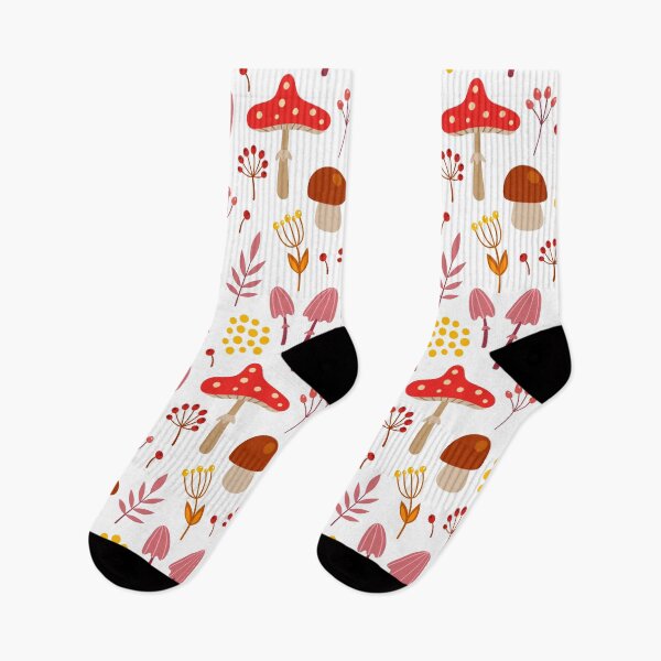 Item preview, Whimsical Mushroom and Forest Botanical Pattern designed and sold by QuietBloom80.