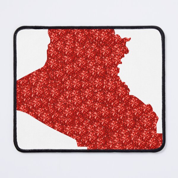 Item preview, Red Rhinestone Iraq designed and sold by TheIconSmith.