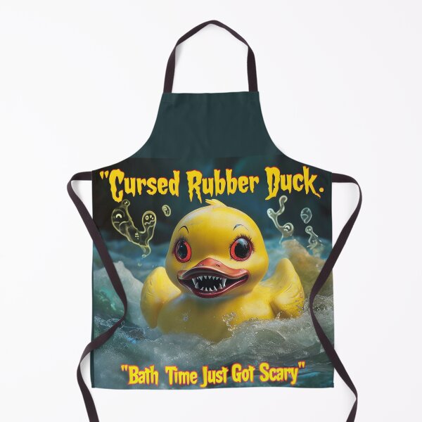Item preview, Cursed Rubber Duck Shirt – “Bath Time Just Got Scary” – Spooky Bath Humor Tee designed and sold by Mythic Tide.