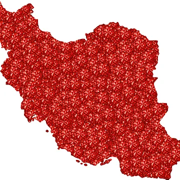 Artwork thumbnail, Red Rhinestone Iran by TheIconSmith