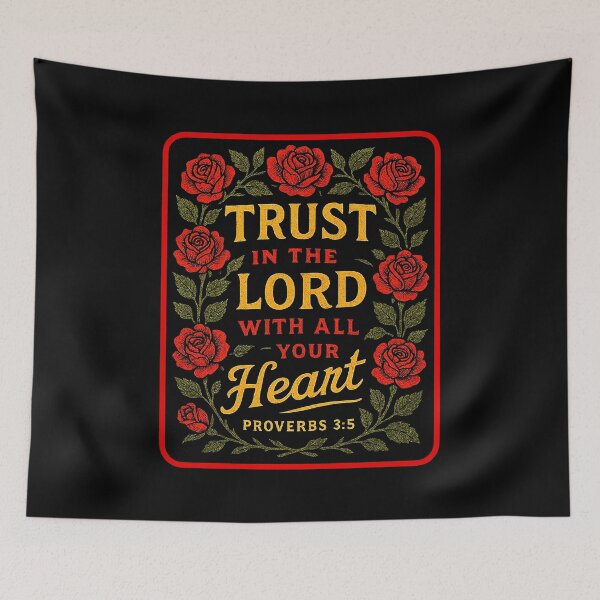 Item preview, Proverbs 3:5 Trust in the LORD with all your heart designed and sold by plushism.