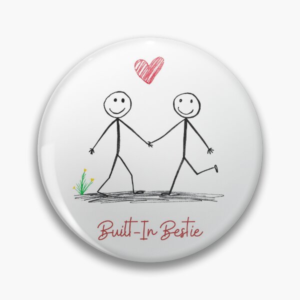 Item preview, Built-In Bestie – Hand-Drawn Sibling Love Design designed and sold by Robertroo.