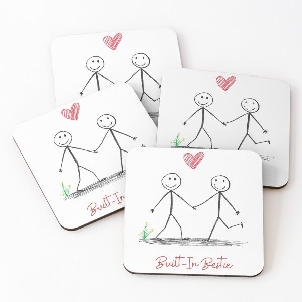 Item preview, Built-In Bestie – Hand-Drawn Sibling Love Design designed and sold by Robertroo.