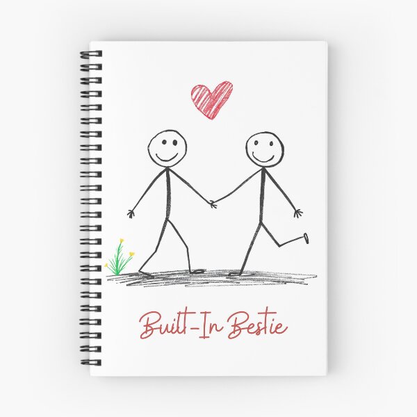 Item preview, Built-In Bestie – Hand-Drawn Sibling Love Design designed and sold by Robertroo.