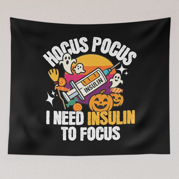 Item preview, Hocus pocus i need insulin to focus designed and sold by Belarte.shop.