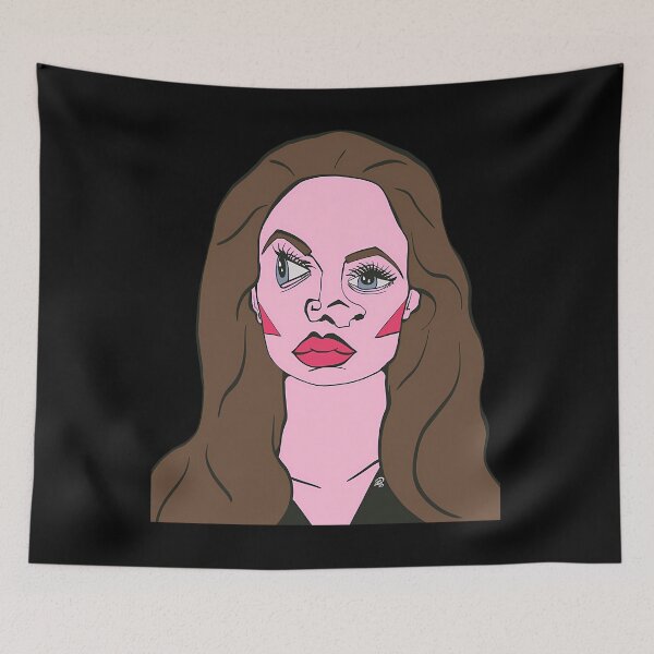 Aperçu de l'œuvre Angelina Jolie Cubism Portrait créée et vendue par EttaYopp.