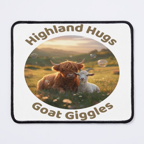 Item preview, Highland Hugs & Goat Giggles designed and sold by SpazticGoat.