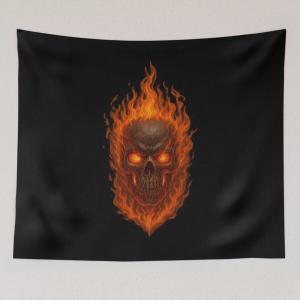 Item preview, Realistic Flame Skull · Realistic Fire Skull designed and sold by DjokosDisigns.