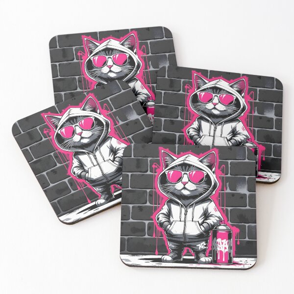 Item preview, Cat graffiti designed and sold by Spirit of Siam.