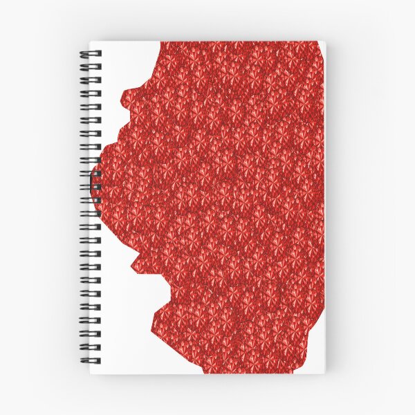 Item preview, Red Rhinestone Illinois designed and sold by TheIconSmith.